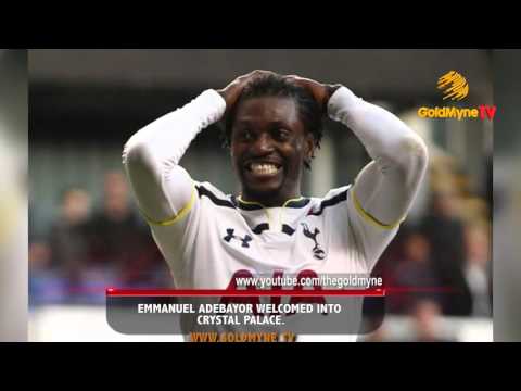FOOTBALLER, EMMANUEL ADEBAYOR WELCOMED INTO CRYSTAL PALACE.