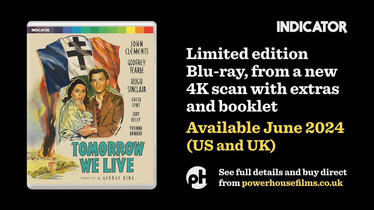 TOMORROW WE LIVE (George King, 1942) short excerpt from new Indicator 4K scan, now on Blu-ray
