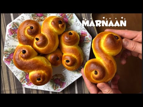 St.Lucia Buns Recipe! Swedish Lussekatter Rolls!