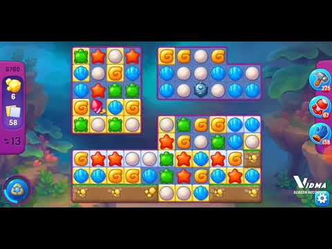 Fishdom. 8760 super hard level no boosters and diamonds. 19 moves