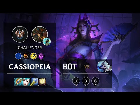 Cassiopeia Bot vs Ashe - EUNE Challenger Patch 10.18
