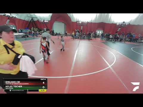 59 Lbs Cons. Round 2 - Myles Tischer, Wisconsin Vs Emiliano Cid, Toss Em Up Wrestling Academy Ff00