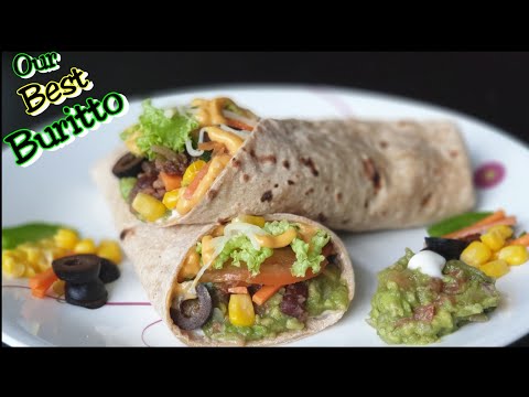 How to make burrito with Guacamole seasoning recipe | Tortilla WRAP recipe | Mexican recipes
