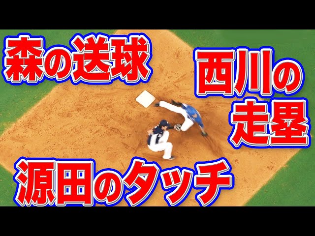 【ファイターズ・西川・ライオンズ・森・源田】3人のプロの技が『3秒間』に凝縮されている』