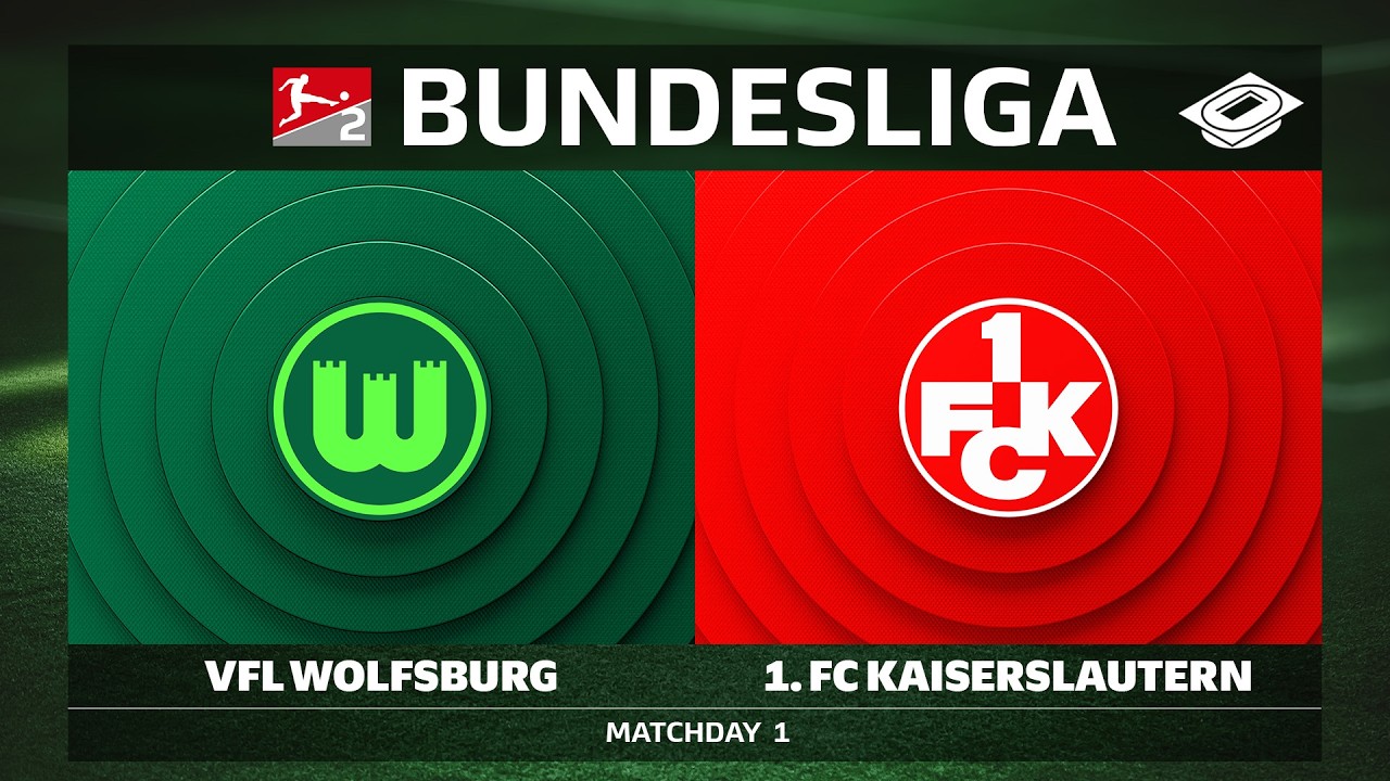 VfL Wolfsburg vs. 1. FC Kaiserslautern | Matchday 1 - Bundesliga 2 2026/27