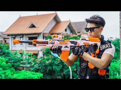 LTT Game Nerf War :  Special Police Warriors SEAL X Skill Nerf Guns Fight Inhuman Group Street