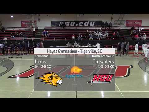 North Greenville vs. Emmanuel - NGU Men's Basketball 2018-19