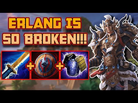 The MOST BROKEN god in SMITE is definitely ERLANG!!! Smite | Erlang Solo - Season 9
