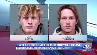 Callaway County Sheriff arrests two after multi-county pursuit