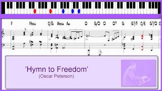 'Hymn To Freedom' - (Oscar Peterson) - jazz/gospel piano lesson