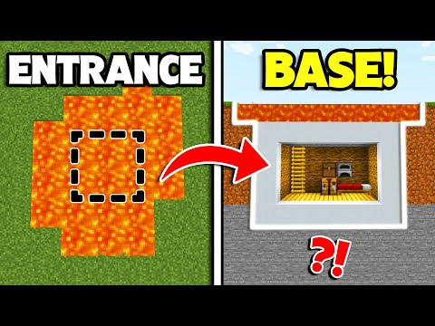 11 Ways To Hide Your Base! [Minecraft]