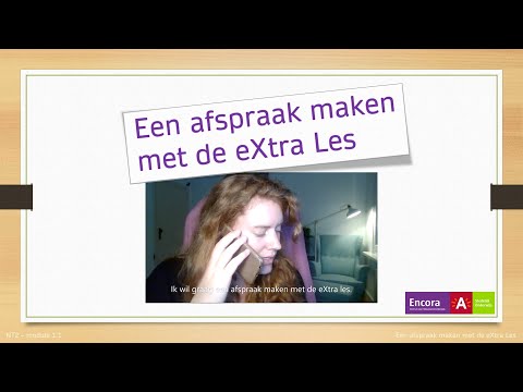 Een afspraak maken met de eXtra Les