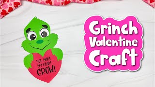 Grinch Valentine Craft For Kids