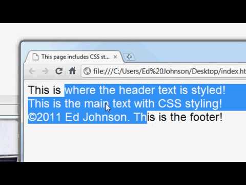 CSS Website Design Tutorial - #1 Introduction to CSS