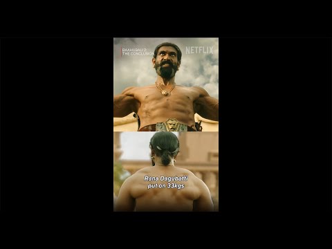 Rana Daggubati Gained 33kgs for This Role?! 😱🔥 | #Baahubali #Shorts