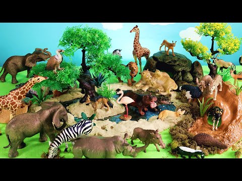 Safari Dioramas for African, Asian, Australian, North, and South American Animal Figurines