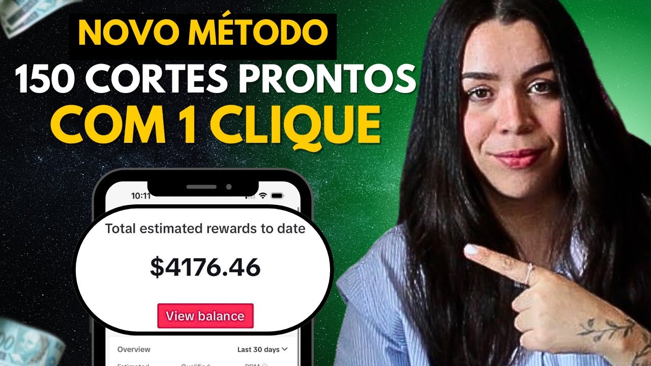 COMO CRIAR 150 CORTES com 1 CLIQUE para MONETIZAR TIKTOK de MOTIVAÇÃO