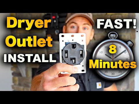 Dryer Receptacle Installation - 4 Prong Outlet Wiring
