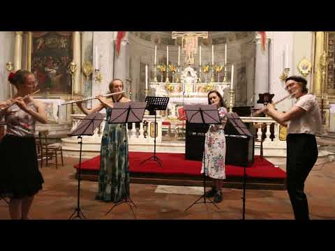 Bizet Carmen Flute quartet arr.Jason Carr, performed in Flutes in Tuscany