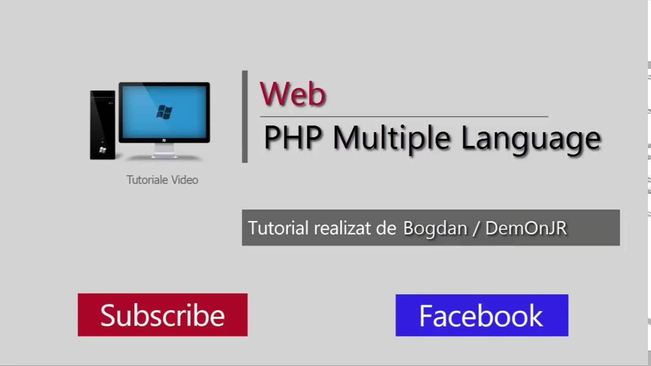 Tutorial web - PHP Multiple Language Translation