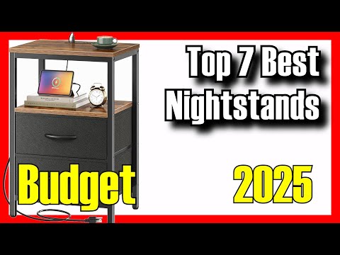 🛏️🔥 The 7 BEST BUDGET Nightstands on Amazon [2025]✅[Value for Money] For Bedroom