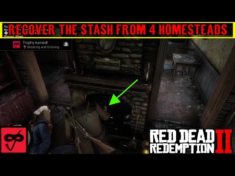 Red Dead Redemption 2 BREAKING AND ENTERING Trophy / Achievement Guide - Stash from Homesteads