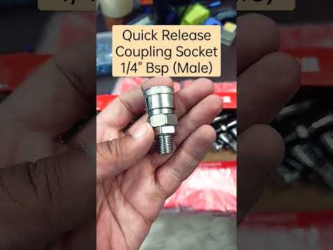 Pneumatic Quick Release Coupling Socket (QRC) 1/4" BSP (Male Thread) #pneumatic #automationindustry