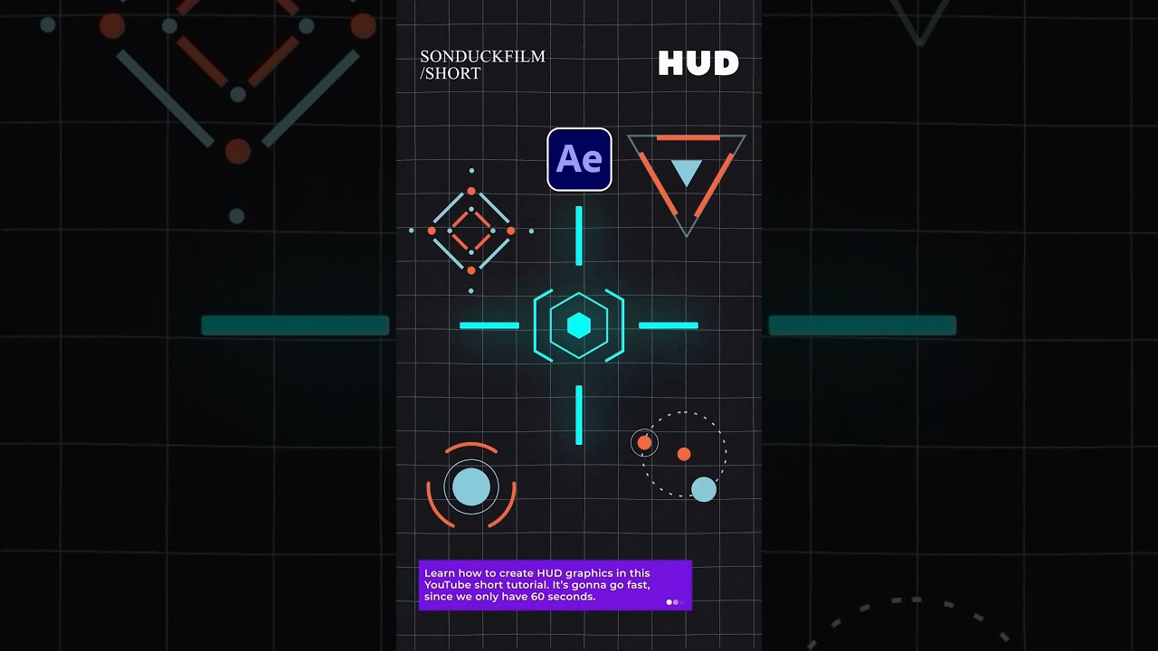 Create Targeting HUD Motion Graphics in After Effects #tutorial
