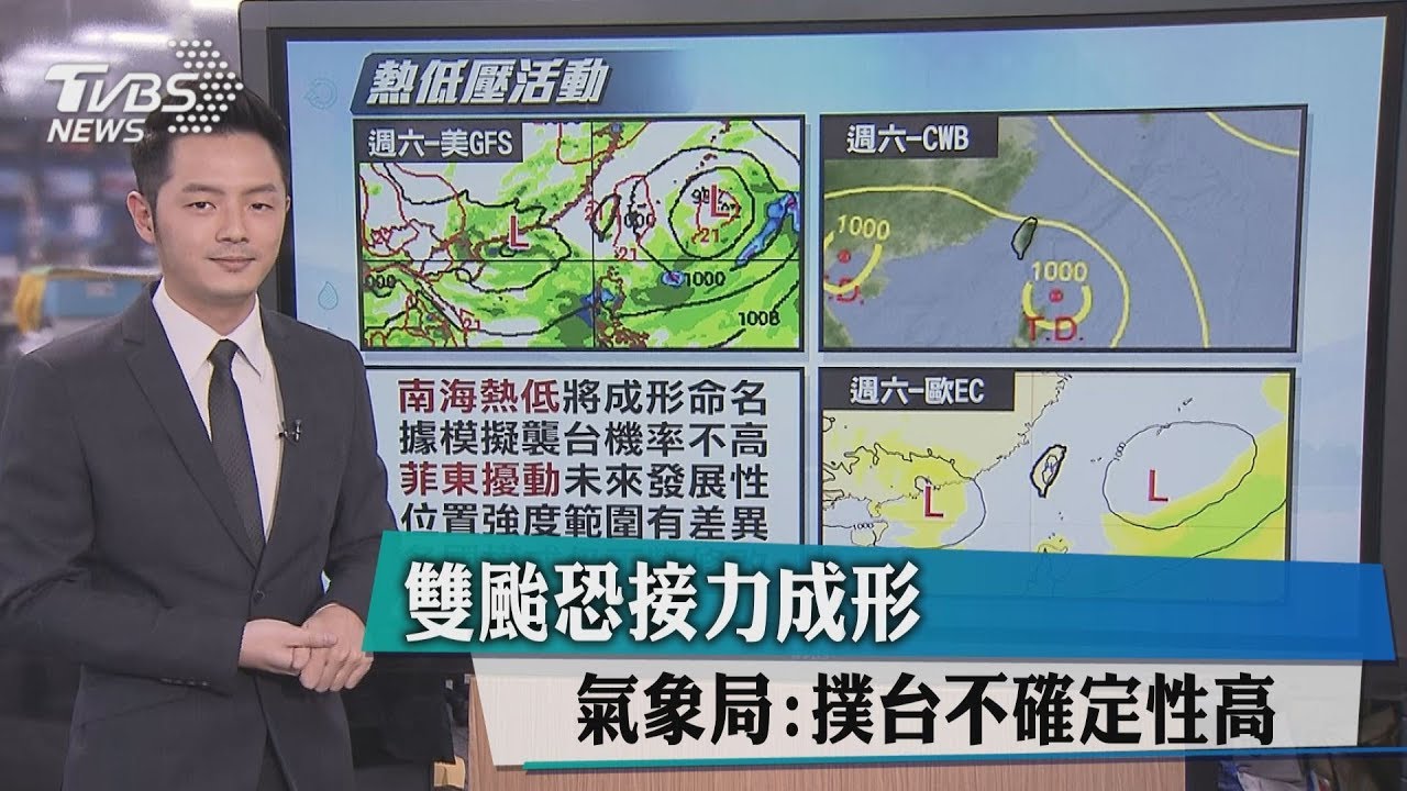 2颱恐接力形成！週五是關鍵　撲台不確定性高