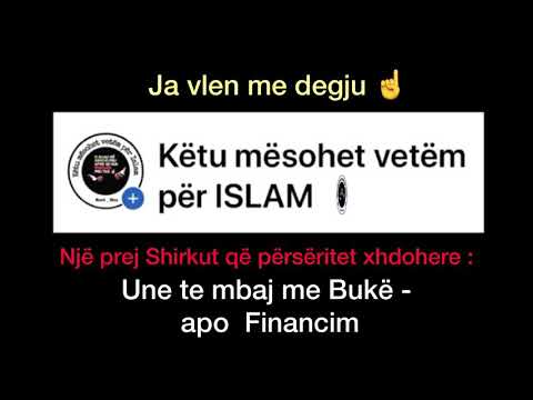 Une të mbaj me Bukë apo Financim  Hoxhë Qendrim Jashari