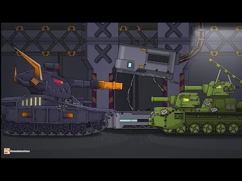 Auferstehung des KV-6 mit schwarzer Krone - Cartoons über Panzer