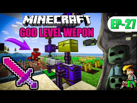 God Level Sword+Armor (OP Supremium Sword) MINECRAFT हिंदी 4x4gaming Ep-27