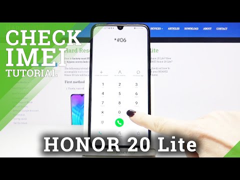 How to Find IMEI and Serial Number on HUAWEI Honor 20 Lite– Locate Serial Number and IMEI