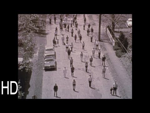 PSA Commuter Your Lung Association 60 second TV commercial HD Circa 1970 16mm