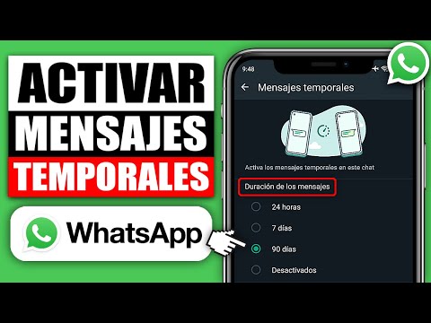 Activa los mensajes temporales