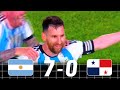 The Two matches Lionel Messi Destroyed Panama : 2023, 2016 Argentina vs Panama Highlights