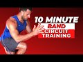 10 Minute Resistance Band Circuit Training Workout #Shorts