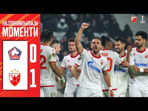Лил - Црвена звезда 0:1, најбољи моменти