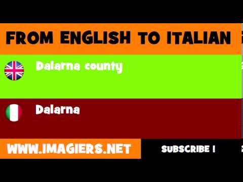 How to say Dalarna county in Italian