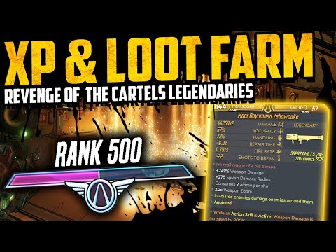 AMAZING XP & REVENGE OF THE CARTELS "NON" VILLA ULTRAVIOLET Legendary Farm - Borderlands 3