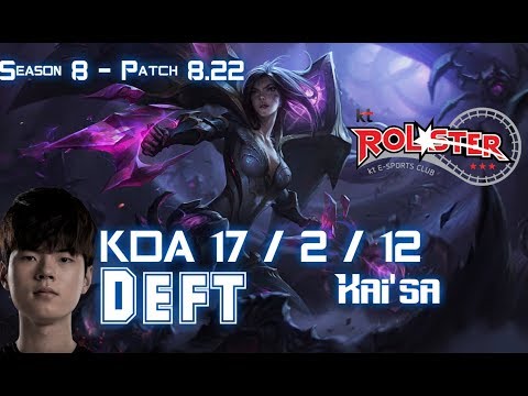 KT Deft KAI'SA vs LUCIAN ADC - Patch 8.22 KR Ranked
