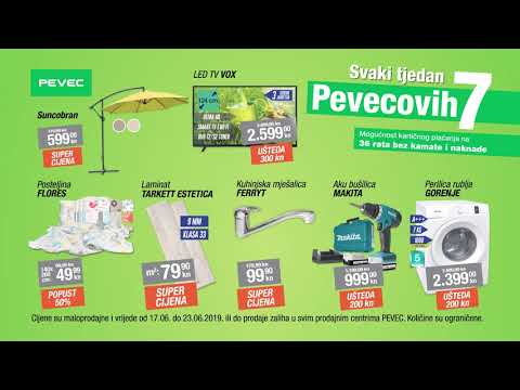 Svaki tjedan Pevecovih 7 - ponuda vrijedi od 17.6.2019. do 23.6.2019.