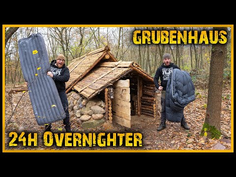 Overnighter im Grubenhaus - Taugt es was? - Bushcraft Outdoor Deutschland