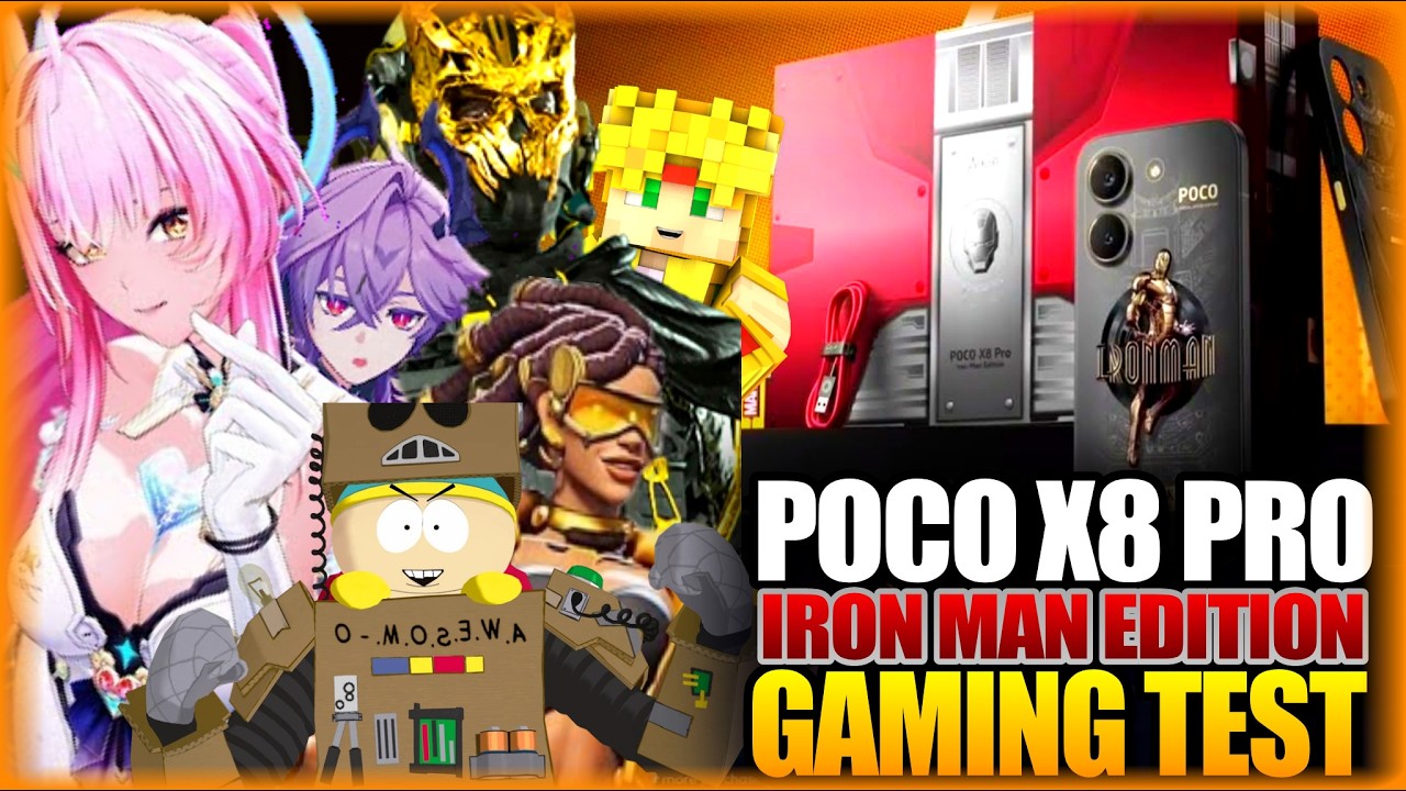 Fortnite, Warzone Mobile, WuWa y mas Juegos en el POCO X8 PRO DE IRON MAN, Unboxing y Gaming Test