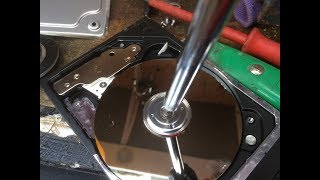 How to open a Hard Drive and remove the platter