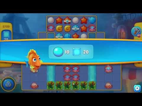 Fishdom 5709 Level - 24 moves - NO BooSTERS