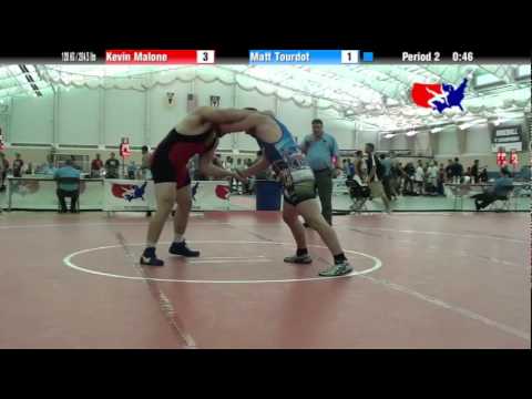 University Nat`ls FS  120 KG / 264.5 lbs: Kevin Malone vs. Matt Tourdot