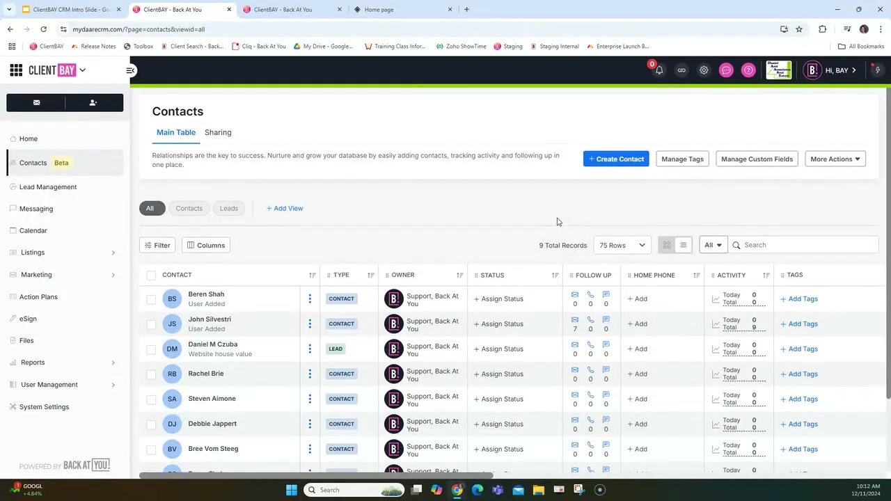 CLIENT BAY Training - Your CRM