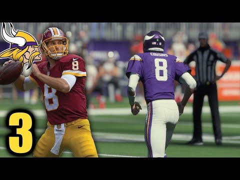Perfect Passer Rating - Lets Play Madden 18 Career Mode Kirk Cousins - Part 3