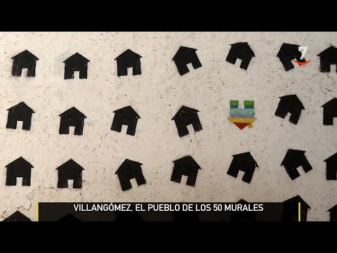 Villangómez, el pueblo de los 50 murales